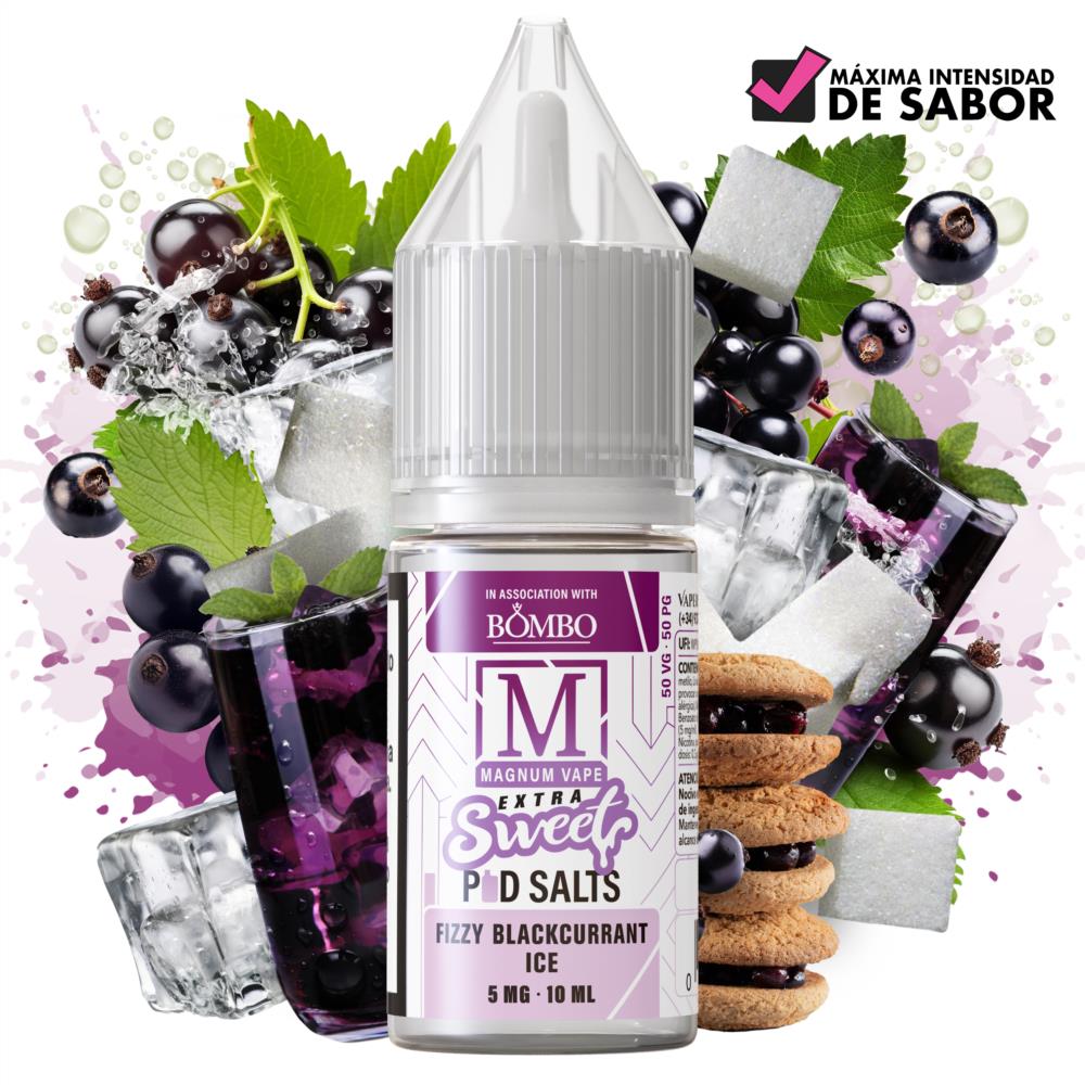 Fizzy Blackcurrant Ice 10ml- Magnum Vape Extra Sweet Pod Salts